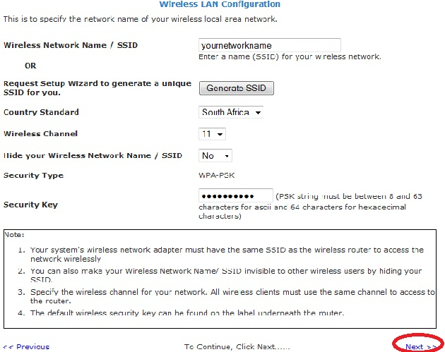 Configure page 2