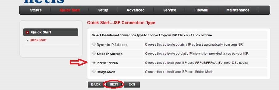 ISP Connection Type