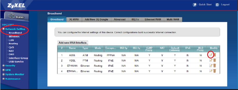 Network Settings