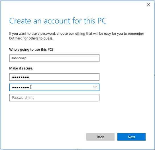 Create an account