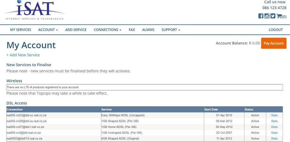 Account Dashboard