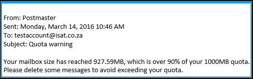 How to stop postmaster@outlook email messages?