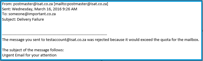 How to stop postmaster@outlook email messages?