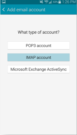 IMAP Account