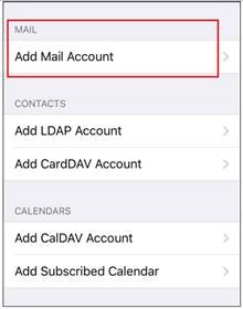 Add mail account