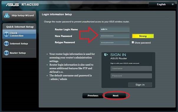 Router Login Information